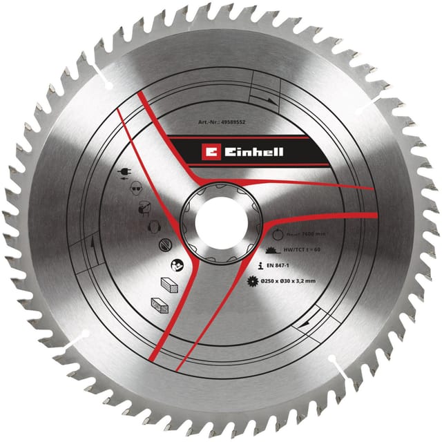 Kreissägeblatt HM, Ø 250 x 30mm, 3,2mm, 60Z