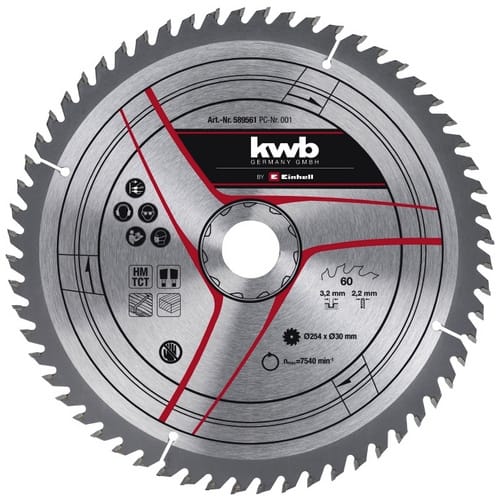Kreissägeblatt HM, Ø 254 x 30mm, 3,2mm, 60Z