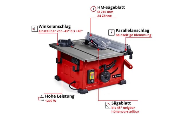 Tischkreissäge TC-TS 8