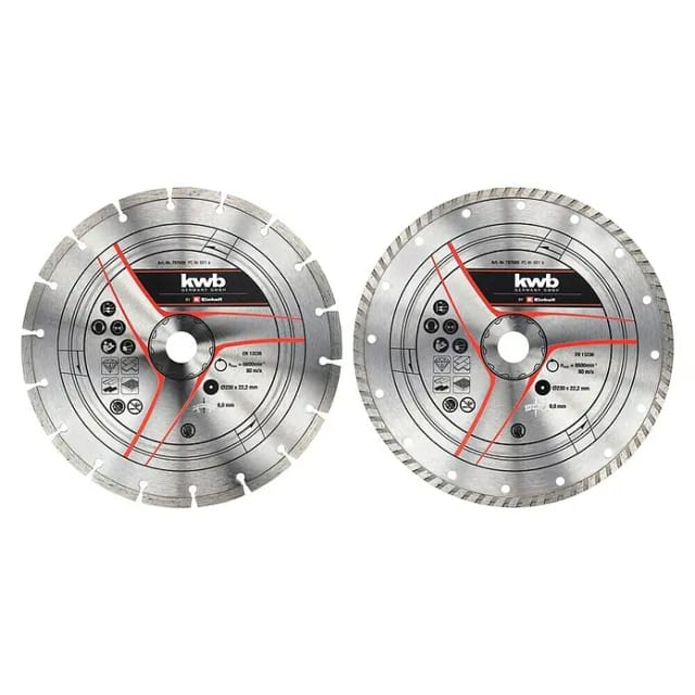 Turbo-Diamant-Trennscheibe, Ø 230 x 22,23 x 1,8mm, 2er-Set
