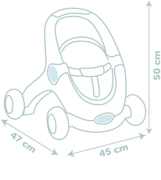 Little Smoby 3-in1 Lauflernwagen + Puppe, Geschicklichkeitsspiel
