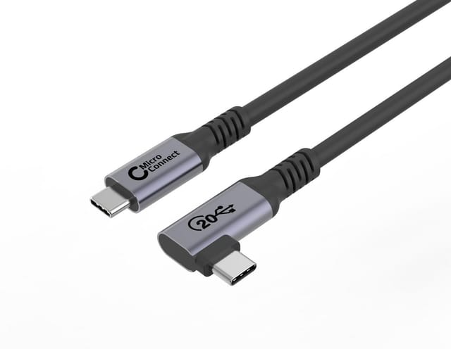 Premium Usb-c Kabel 5m, 20gbps, 100w, Usb 3.2 Gen 2x2, Abgewinkelt, Usb3.2cc5-a - Microconnect