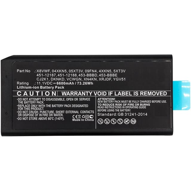 Coreparts Dell Laptop-akku, Mbxde-ba0185