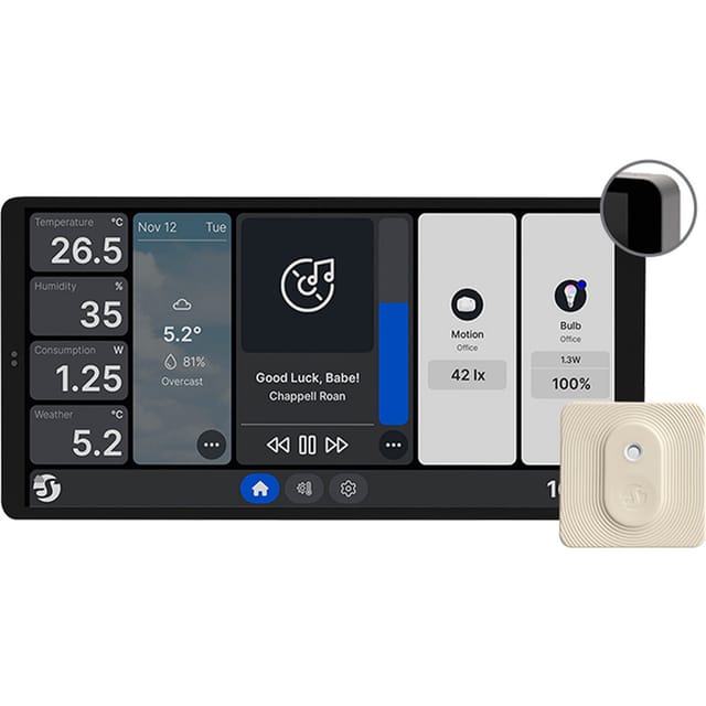Wall Display X2 Silver + Blu H&T, Bedienteil