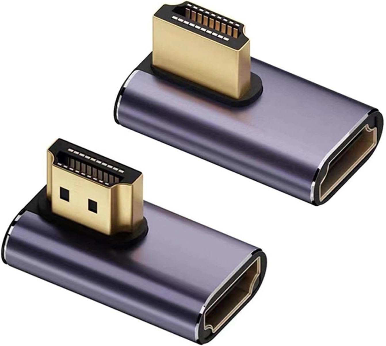 90-grad-8k-hdmi-adapter, Linker Und Rechter Winkel, Hdmi-verlängerungsstecker (stecker Auf Buchse) Mit 8k @ 60 Hz (links Und Rechts)