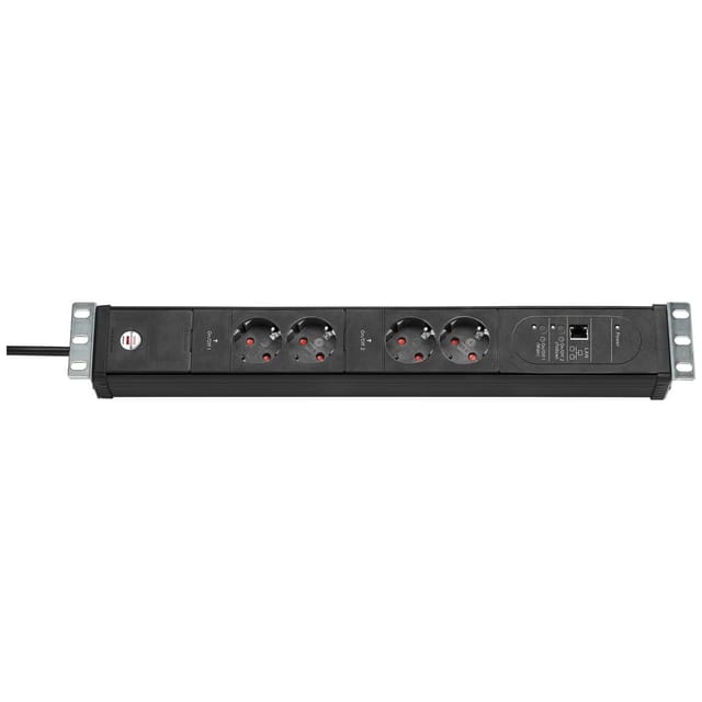 Premium-Web-Line V3 Internet-Steckdosenleiste 19" 4-fach, 2 Main + 2 Follow