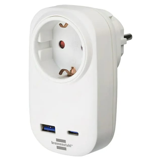Steckdosenadapter + USB Charger PD 20W