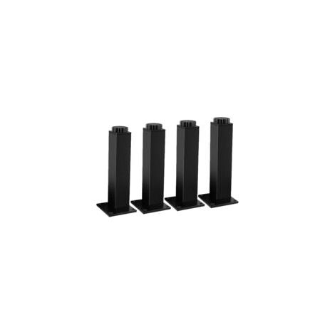 Verstellbare Metallmöbelfüße – 4er-set – Höhe 30 Cm – Tragkraft 400 Kg – Verstellbereich Bis Zu 18 Mm – Rutschfeste Unterseite