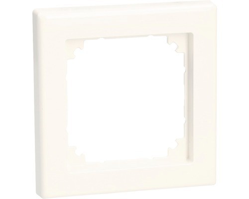 Rahmen einfach mit glänzender Oberfläche, Thermoplast, Schutzart IP20, Maße 80,5x80,5x10,1 mm
