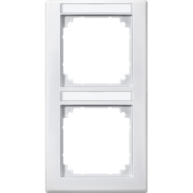 Rahmen 2-fach mit Beschriftungsträger Typ 474219, Abdeckrahmen, M-SMART System M