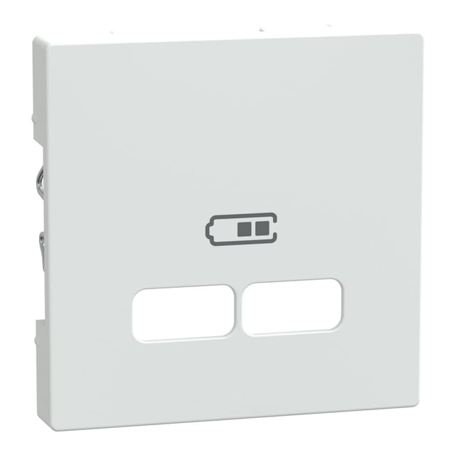 Zentralplatte polarweiß glänzend für USB Ladestation Einsatz Typ MEG4367-0319