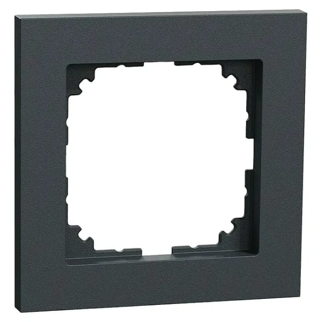 Rahmen einfach aus Thermoplast, matt, Schutzart IP20, Maße 90 x 90 x 12 mm