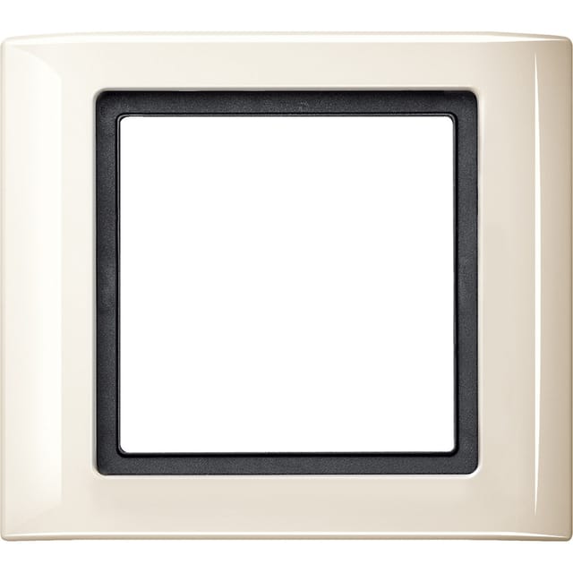 Rahmen einfach weiß, Typ 400144, Kunststoff, Schutzart IP44, glänzend, mit Montagerahmen