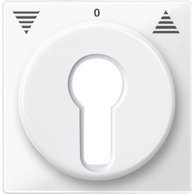 Zentralplatte für Rollladeneinsatz, Ausführung Key Switch, glänzend, Thermoplast