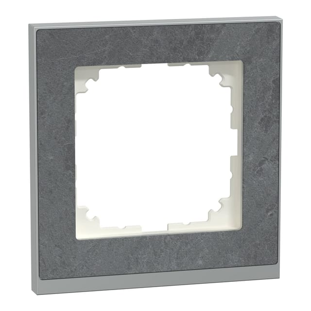 Decor-Rahmen einfach mit Echtmaterialschicht aus Stein und Thermoplast, matt, IP20