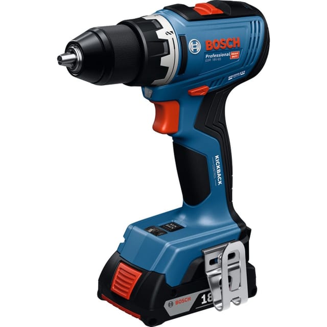 Akku-Bohrschrauber GSR 18V-65 Professional, Profi-Set mit Handwerkzeug