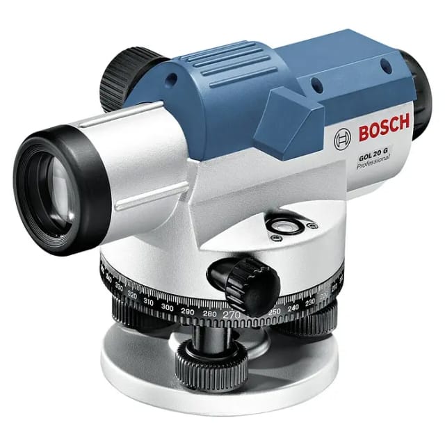 Optisches Nivelliergerät GOL 20 G Professional, mit Baustativ + Messstab