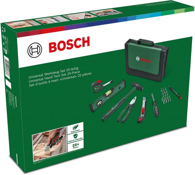 Universal Handwerkzeug-Set, 25-teilig