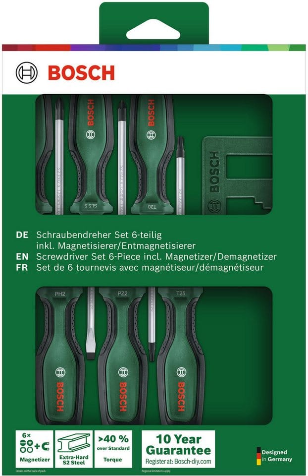 Schraubendreher+Magnetisierer Set, 6-teilig