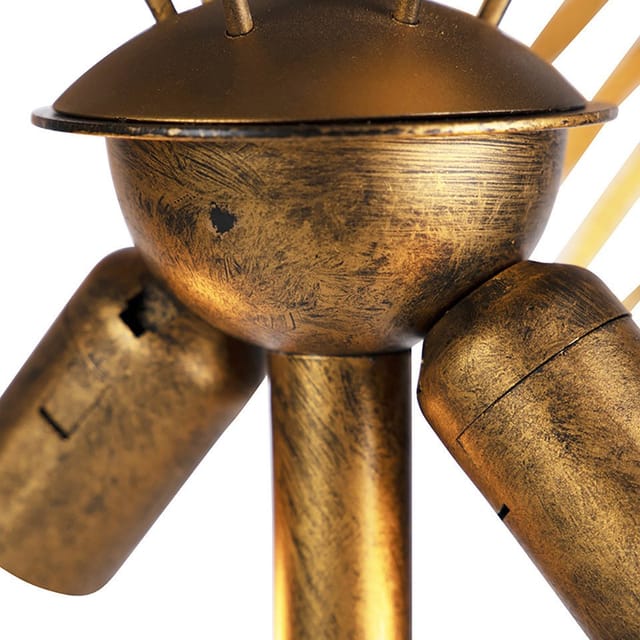 Smarte Stehlampe Gold 2-flammig Inkl. Wifi G95 - Botanica