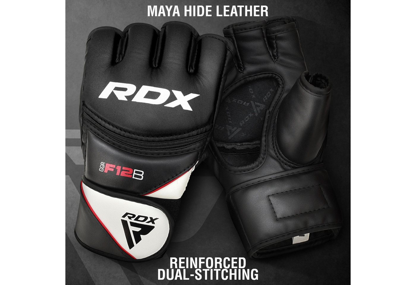 Rdx Ggrf-12 Mma-handschuhe Schwarz L Bild 2