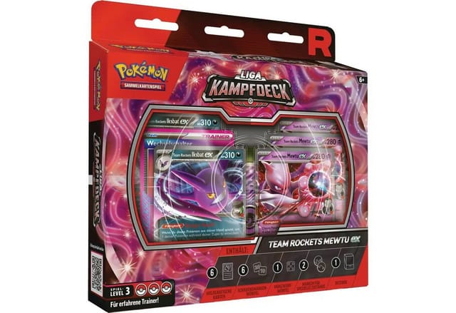 Pokémon-TCG: Team Rockets Mewtu-ex Liga-Kampfdeck, Sammelkarten