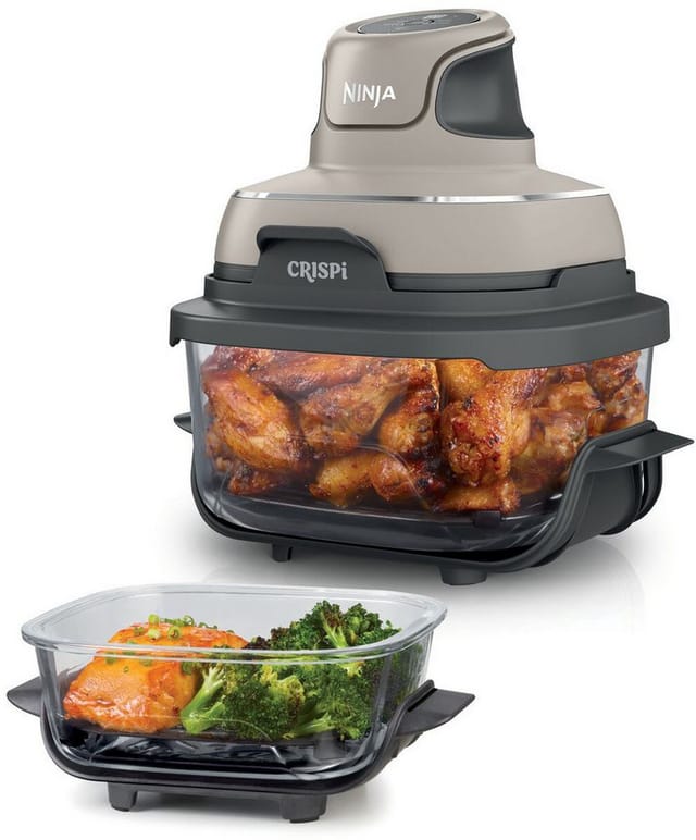 CRISPi 4-in-1 tragbare Glas-Heißluftfritteuse "Stone