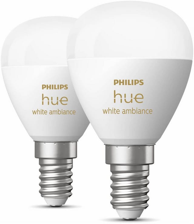 White Ambiance E14 Smarte Lampe Tropfenform Doppelpack 470 lm, LED-Lampe