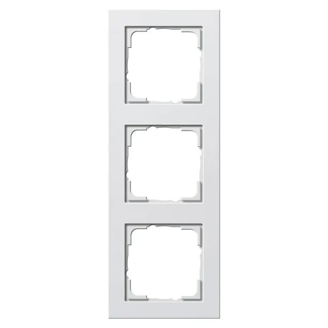 Abdeckrahmen dreifach Reinweiß seidenmatt E2 Typ 021322 Kunststoff matt