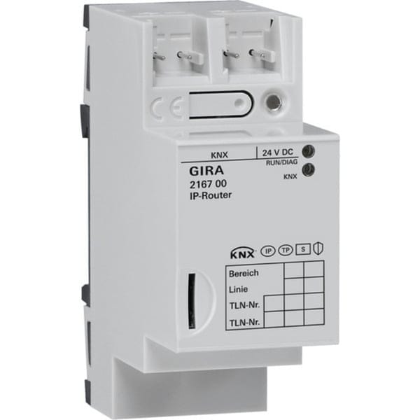 IP-Router für KNX, Linienkoppler, Ethernet, Montageart Hutschiene, 2 TE, IP21