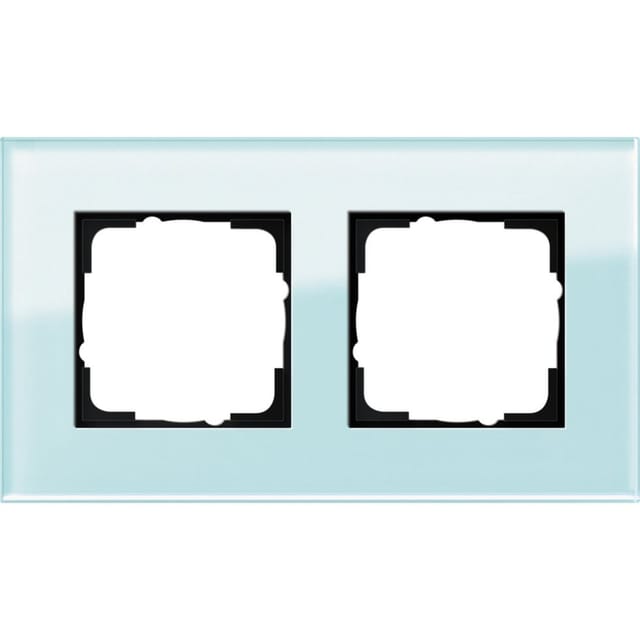 Abdeckrahmen 2-fach Glas Esprit System 55, Unterputzmontage, glänzend, IP21