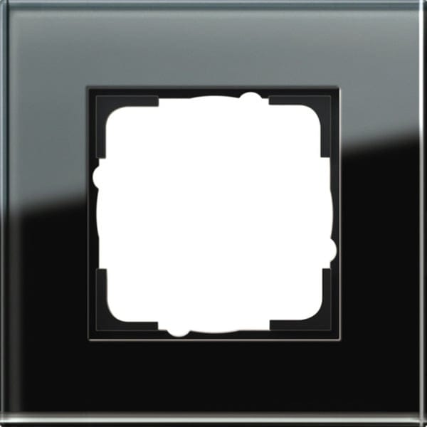 Abdeckrahmen einfach aus Glas, glänzende Oberfläche, Schutzart IP20, Esprit System 55
