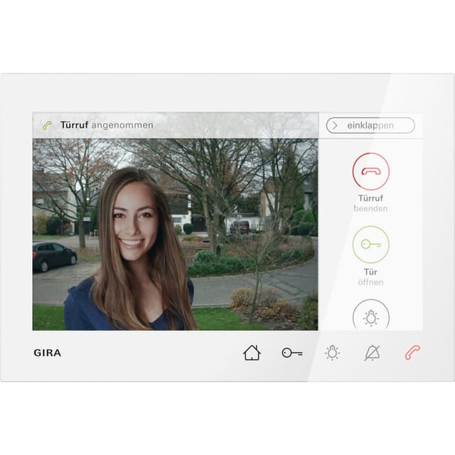 Wohnungsstation Video Aufputz 7 Zoll mit TFT-Farbdisplay und Freisprechfunktion