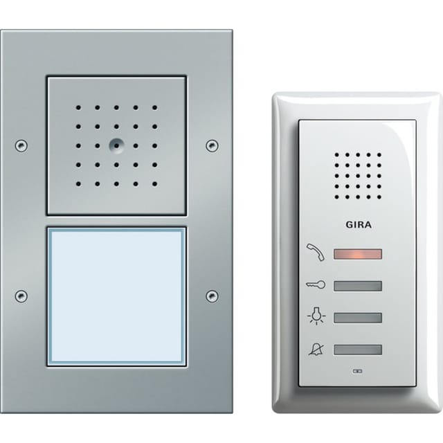 Einfamilienhaus-Paket Audio mit Steuergerät, Türstation und Wohnungsstation System 55, Türsprechanlage