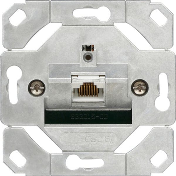 Netzwerk Anschlussdose Kategorie 6A, 1-fach, Schneidklemmtechnik, RJ45 Buchse, Steckdose
