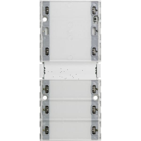 KNX Tastsensor 3 Komfort vierfach mit Inbetriebnahme-Wippe und Raumthermostat