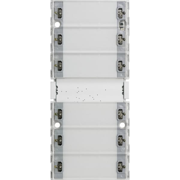 KNX Tastsensor 3 Komfort sechsfach mit Inbetriebnahme-Wippe