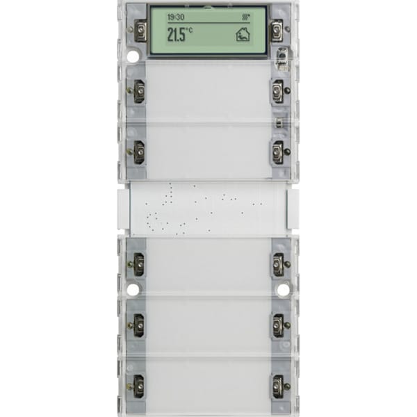 Tastsensor Drei Plus fünffach für KNX mit Inbetriebnahme-Wippe