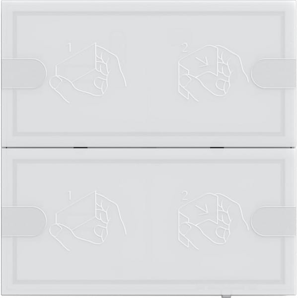 KNX Tastsensor Komfort Zweifach für Gira One und KNX mit Raumthermostat