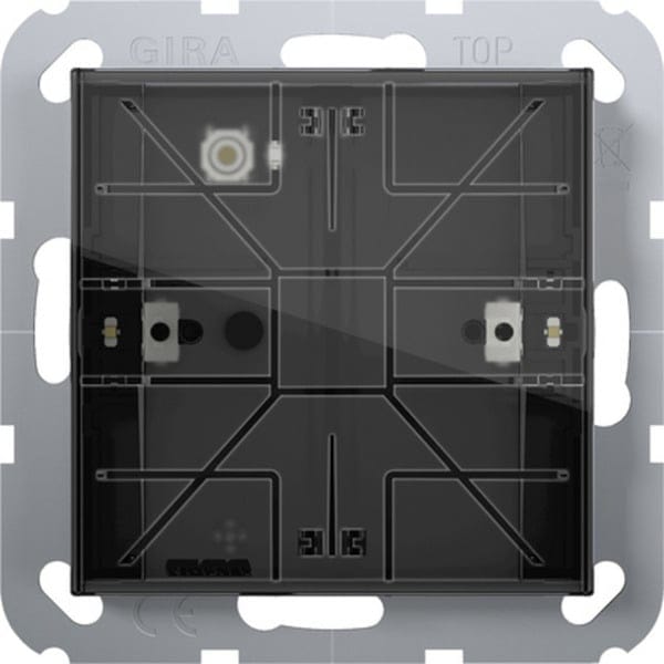 Tastsensor vier Komfort einfach für Gira One und KNX mit Inbetriebnahme-Wippe