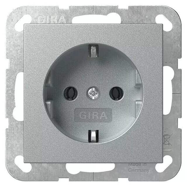 Schutzkontaktsteckdose Typ F 16 Ampere 250 Volt mit Steckklemmen Unterputz