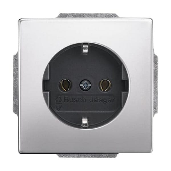 Steckdosen-Einsatz Edelstahl mit Steckanschluss Typ 20 EUC-866, 16 Ampere, 250 Volt