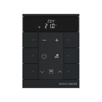 Raumtemperaturregler mit Bedienfunktion sechsfach, Unterputz, mit LED-Anzeige, matt Bild 2