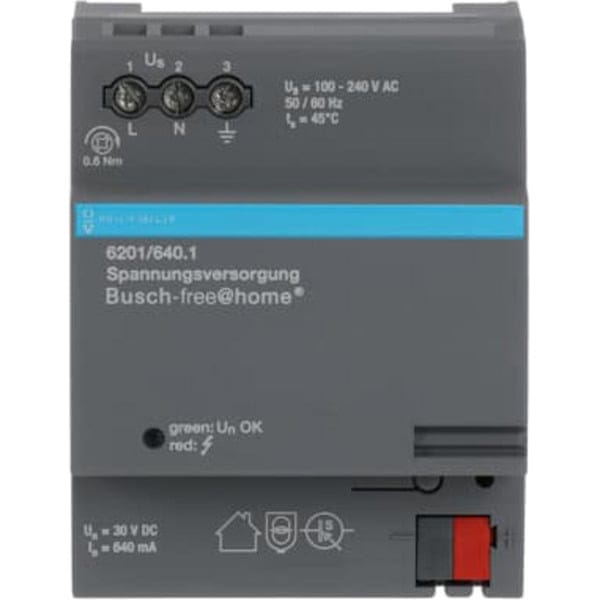 Spannungsversorgung 640 Milliampere Typ 6201/640.1 für Busch-free@home System, Stromversorgung