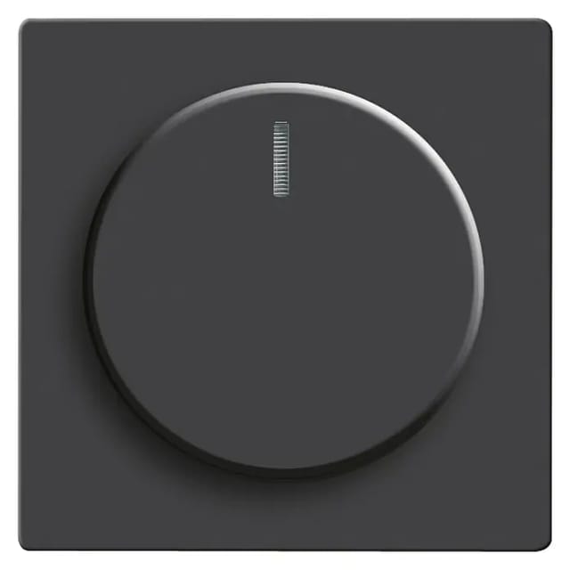 Zentralscheibe matt für Drehdimmer Typ 6540-885-102 mit transparentem Leuchtring, Abdeckung