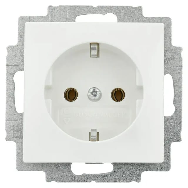 SCHUKO Steckdosen-Einsatz, Typ 20 EUC-914, Unterputz, 16 Ampere, 250 Volt, mit Durchschleiffunktion