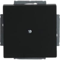 Zentralscheibe mit Tragring, Blindabdeckung, matt, Kunststoff, Unterputz, 71x71 mm