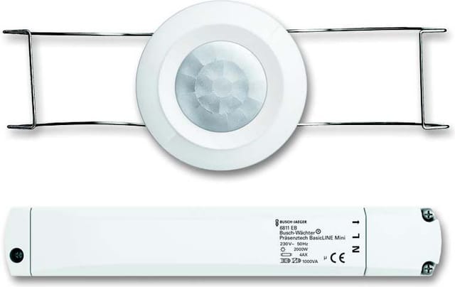 Wächter Präsenztechnik BasicLINE mini Typ 6811 EB Präsenzmelder mit PIR-Sensor, Bewegungsmelder
