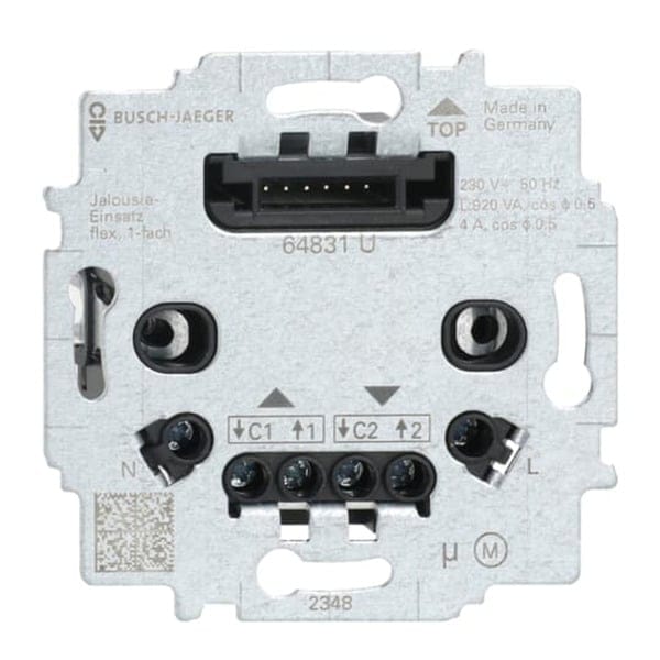Jalousie-Einsatz flex Typ 64831 U, Unterputz, 3-Leiter-Anschlusstechnik, 230 Volt, Schalter