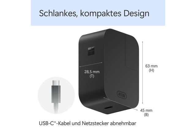 Surface 45 W USB-C-Wandladegerät